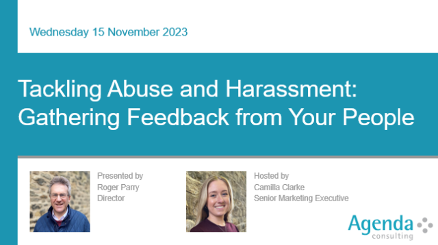 Slide Tackling on abuse and Harassment Agenda Consulting