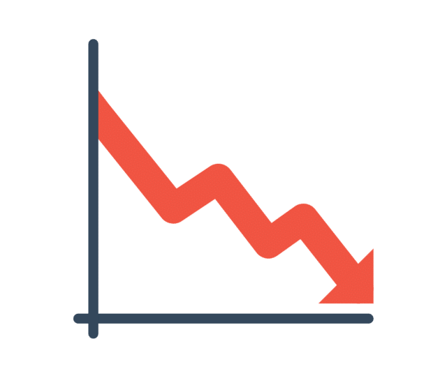 image of a generic chart with a downward trend